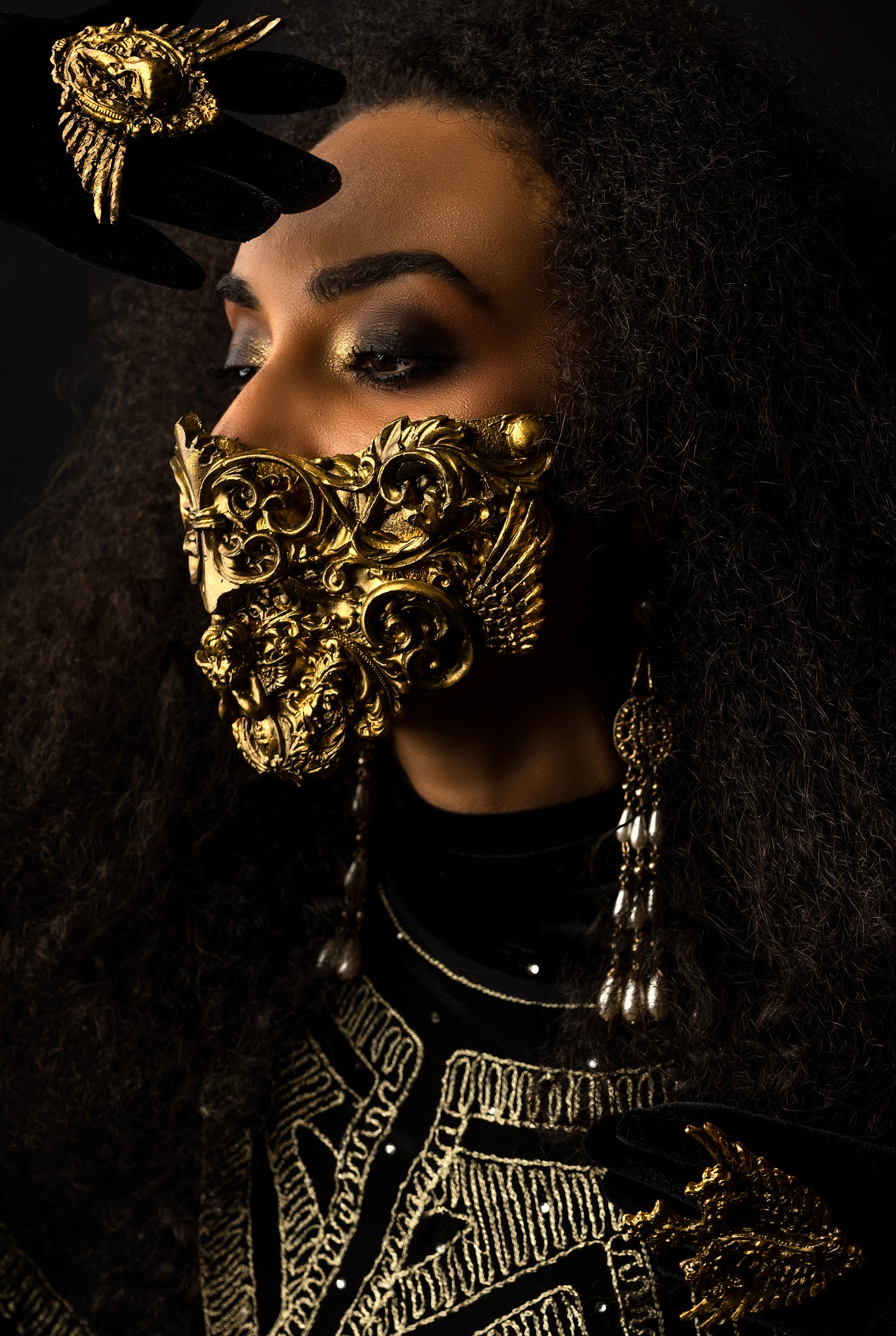 Ornamental Latex Valkyrie mask