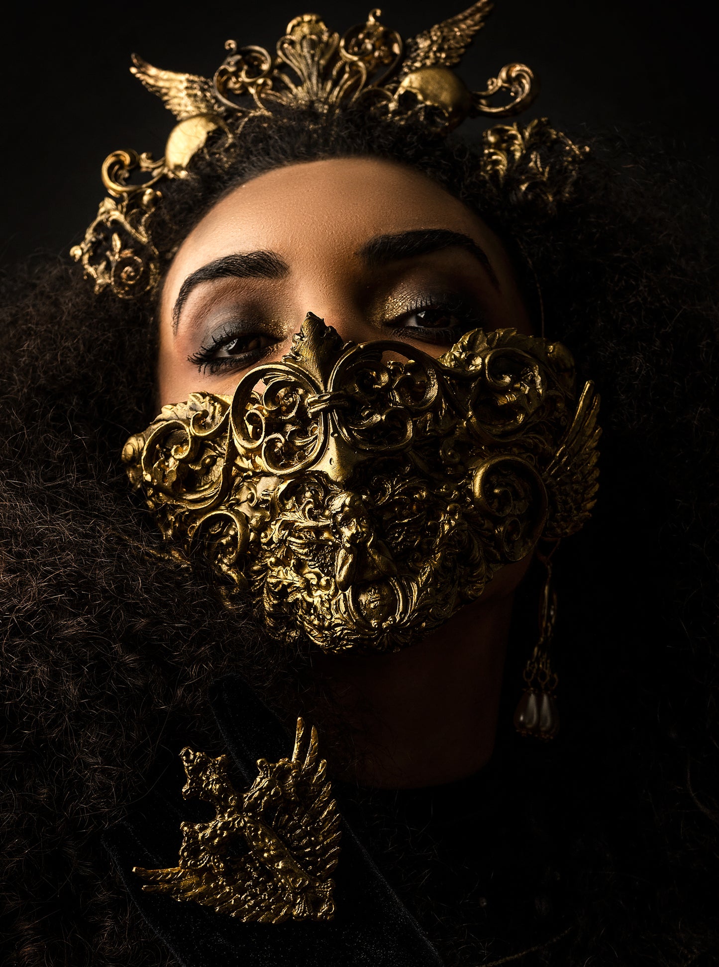 Ornamental Latex Valkyrie mask