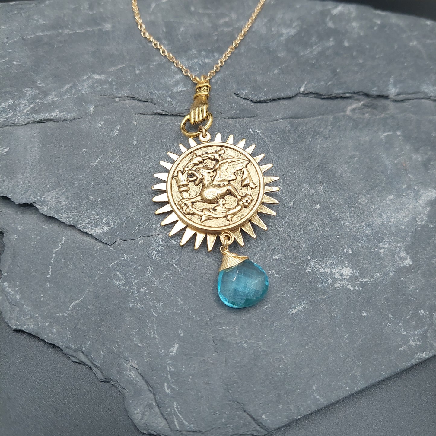 Vergina Sunburst Pendant