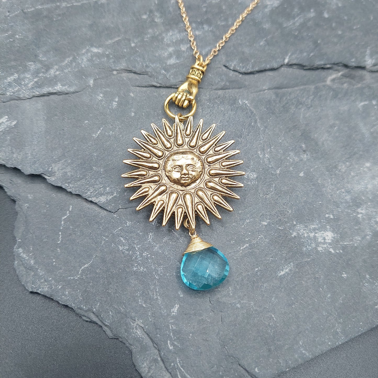 Vergina Sunburst Pendant